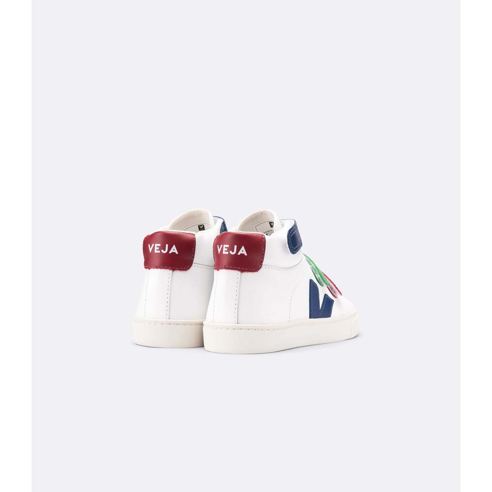 Inalti Copii Veja ESPLAR MID LEATHER White/Red | RO 684TCE